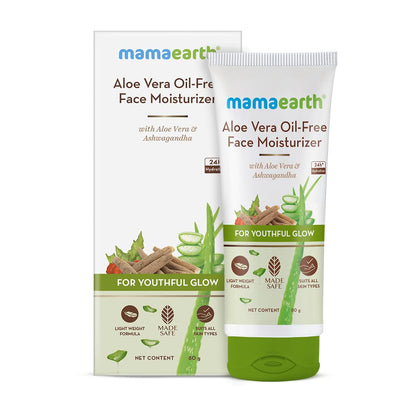 Mamaearth Aloe Vera Oil-Free Face Moisturizer with Aloe Vera & Ashwagandha 80g
