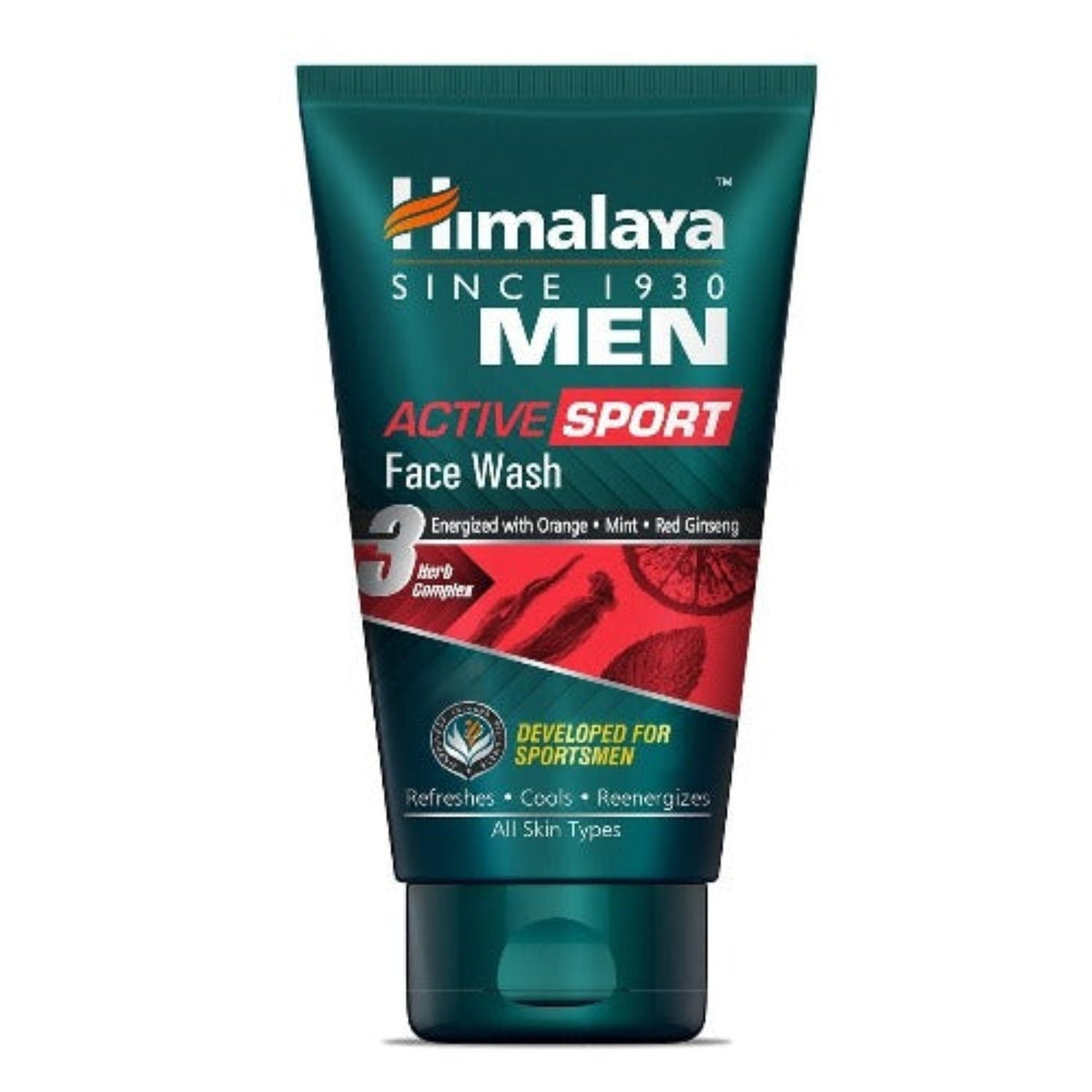 Himalaya Herbal Ayurvedic Personal Care Men Active Sport Erfrischt, kühlt, energetisiert Gesichtswaschflüssigkeit