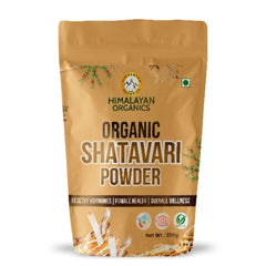 Himalayan Organics Органический порошок шатавари/спаржи кистевидной. Полезные гормоны, женское здоровье, общее самочувствие (250 грамм)