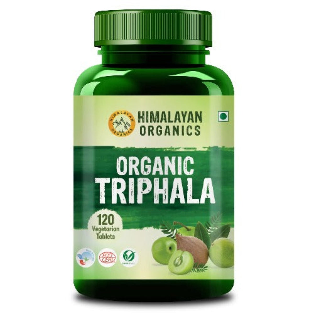 Himalayan Organics Bio-Triphala-Tabletten, antibakterielle und antioxidative Immunitätsverstärker, Blutreiniger (120 Tabletten)