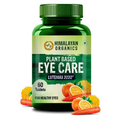 Himalayan Organics Pflanzliches Augenpflegepräparat (Lutemax 2020, Orangenextrakt, Karottenextrakt) 60 Tabletten