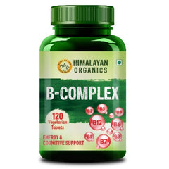 Himalayan Organics B-Komplex-Ergänzung zur Unterstützung der kognitiven Gesundheit, 120 vegetarische Tabletten