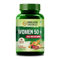 Himalayan Organics Women 50 Plus Nahrungsergänzungsmittel, tägliches Multivitaminpräparat, All-in-One-Gesundheitsunterstützung, gesundes Altern bei Frauen, 60 vegetarische Kapseln
