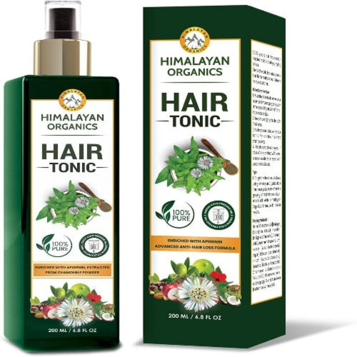 Himalayan Organics Haartonikum zur Verzögerung grauer Haare, 200 ml