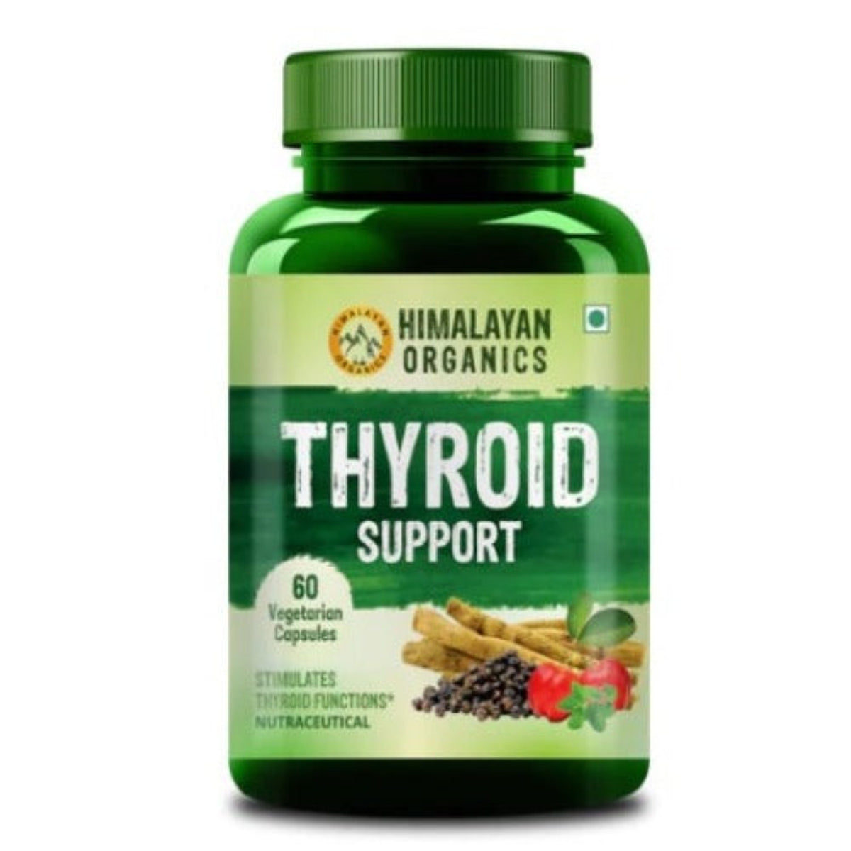 Himalayan Organics Thyroid Supplement To Support And Maintain Healthy Cellular Metabolism,Natural Ingredients For Both Men & Women (60 Capsules)