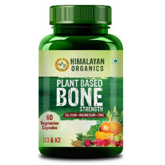 Himalayan Organics - Pflanzliches Knochenstärke-Ergänzungsmittel mit Kalzium, Magnesium und Zink, 60 vegetarische Kapseln