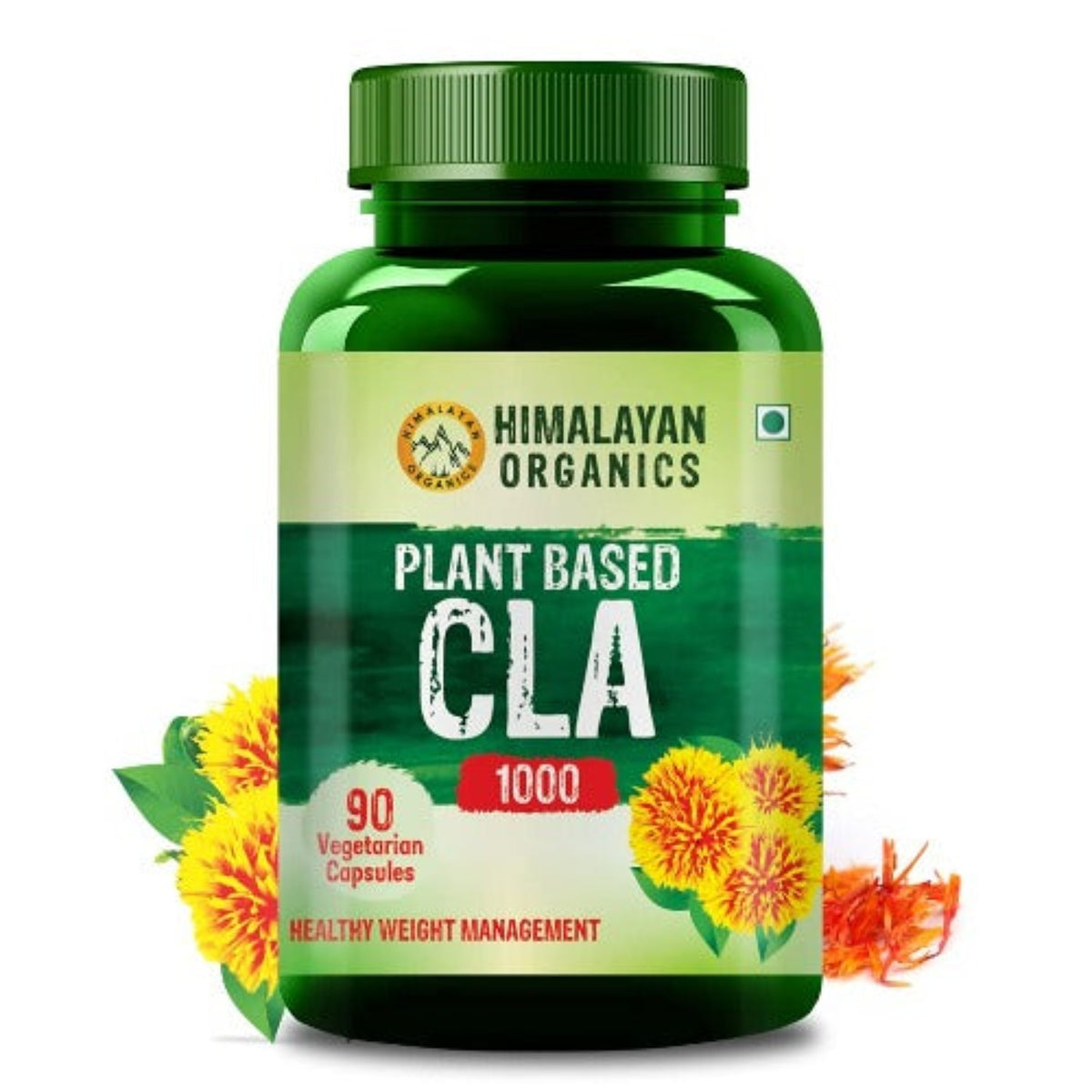 Himalayan Organics - Pflanzliches CLA 1000 Fatburner-Präparat - 90 vegetarische Kapseln