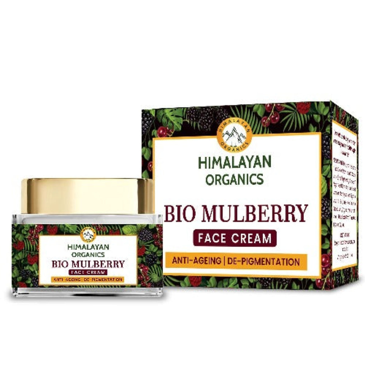 Himalayan Organics Bio Mulberry Cream Remove Dark Spots,Uneven Skin Tone Oil Free & All Skin Types Cream 50gm