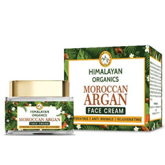 Himalayan Organics Moroccan Argan Oil Anti Aging Cream With Vitamin E Anti Wrinkle All Skin Type No Mineral Oil & Parabens 50ml