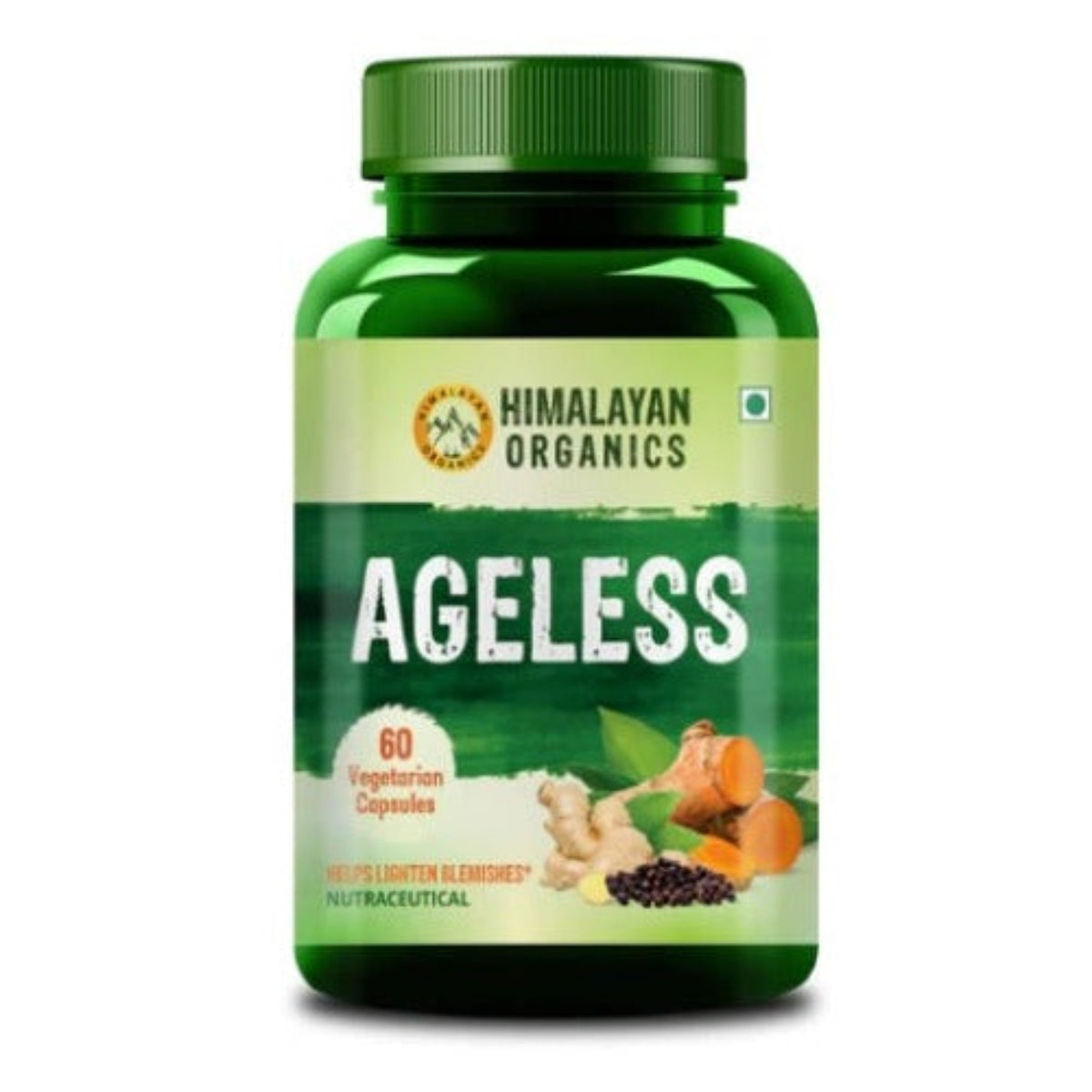 Himalayan Organics Ageless Supplement unterstützt jugendliche und strahlende Haut, 60 Kapseln