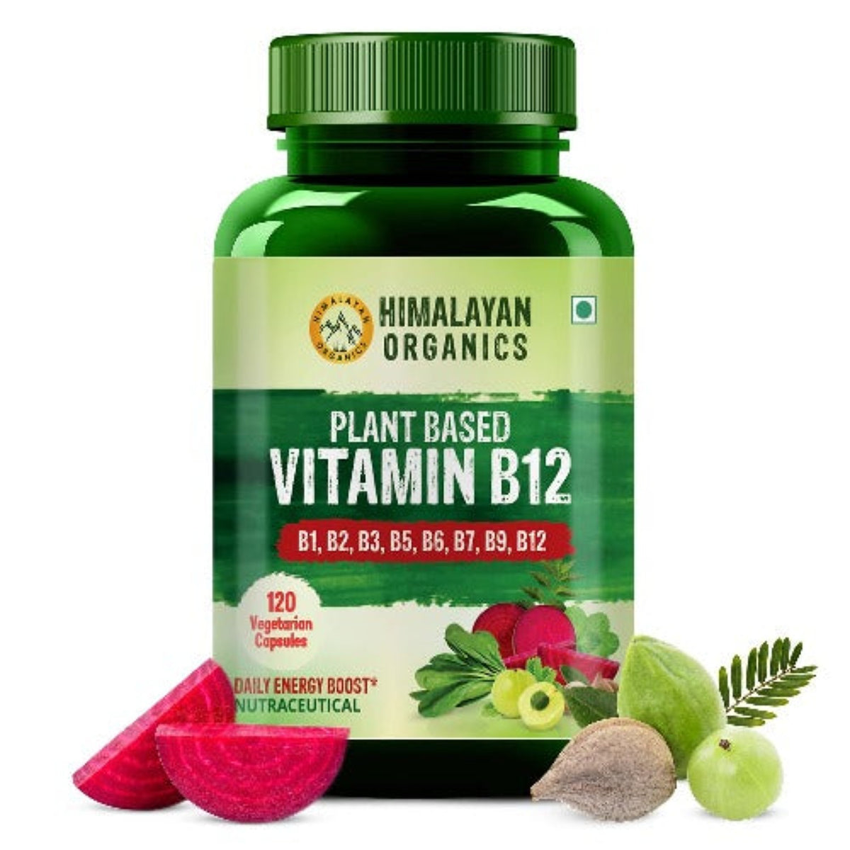 Himalayan Organics Pflanzliches Vitamin B12 Natürlich 60 Vegetarische Kapseln