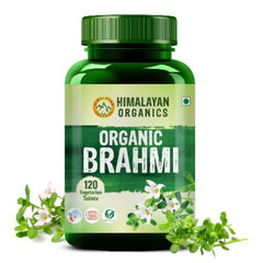 Таблетки Himalayan Organics Brahmi. Чистые травы для здоровья разума. Помогают улучшить бдительность (120 таблеток).