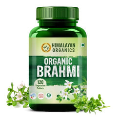 Himalayan Organics Brahmi Tablets Pure Herbs for Mind Wellness Helps Improves Alertness (120 Tablets)