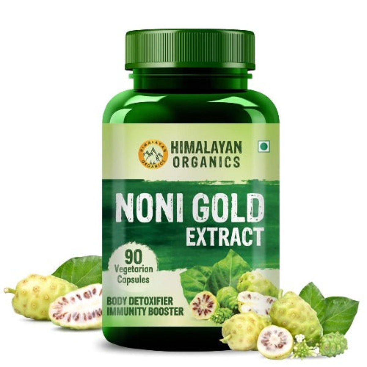 Himalayan Organics Noni Gold Extrakt Körperentgiftungsergänzung 90 vegetarische Kapseln