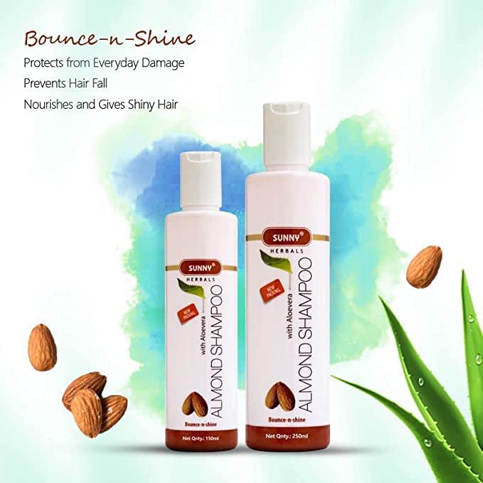 Baksons Sunny Herbals Mandel mit Aloe Vera Bounce n Shine Haarshampoo