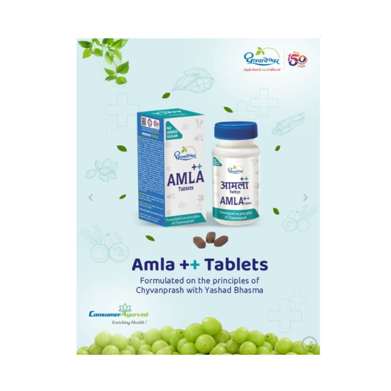 Dhootapapeshwar Ayurvedic Amla Plus With Zinc Tablet & Amla Plus Tablet