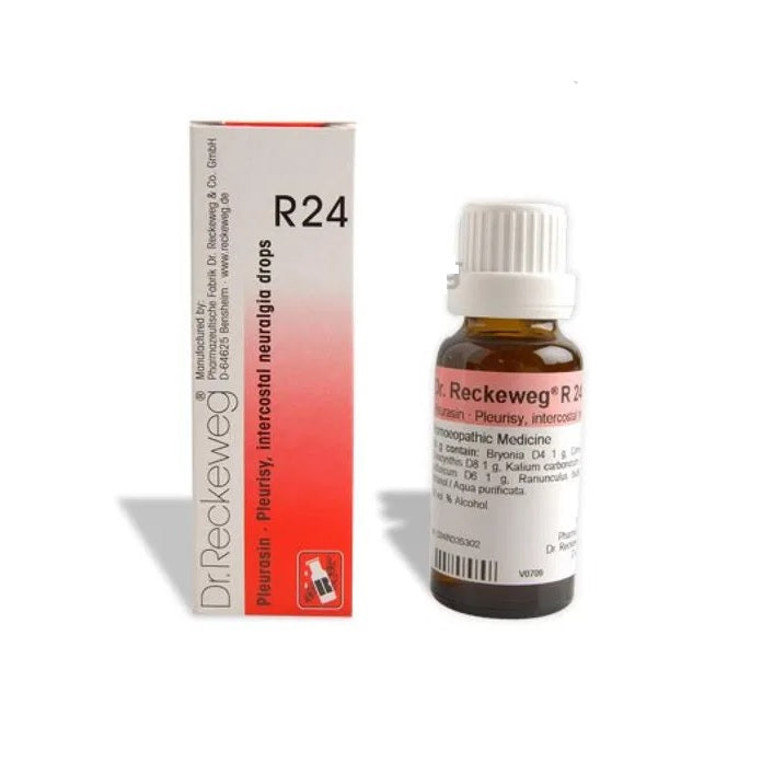 Dr Reckeweg Homoeopathy R24 Pleurisy And Intercostal Neuralgia Drops 22 ml