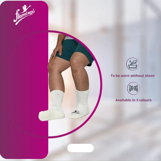 Flamingo Health Orthopädische Diabetikersocken mit Anti-Rutsch-Funktion, Universal-Code 2156