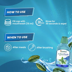 Himalaya Active Fresh Mint Mouthwash 215ml