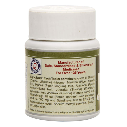 Dhootapapeshwar Ayurvedische Hingswashtak-Tabletten und Churna-Pulver