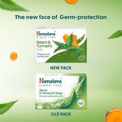 Himalaya Herbal Ayurvedic Personal Body Care Neem &amp; Kurkuma reinigt und klärt die Hautseife