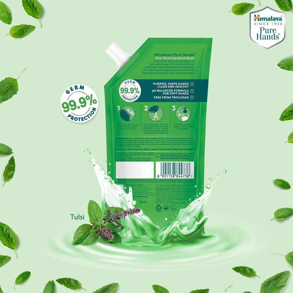 Himalaya Pure Hands Tulsi Purifying Purifies Hand Wash 750ml