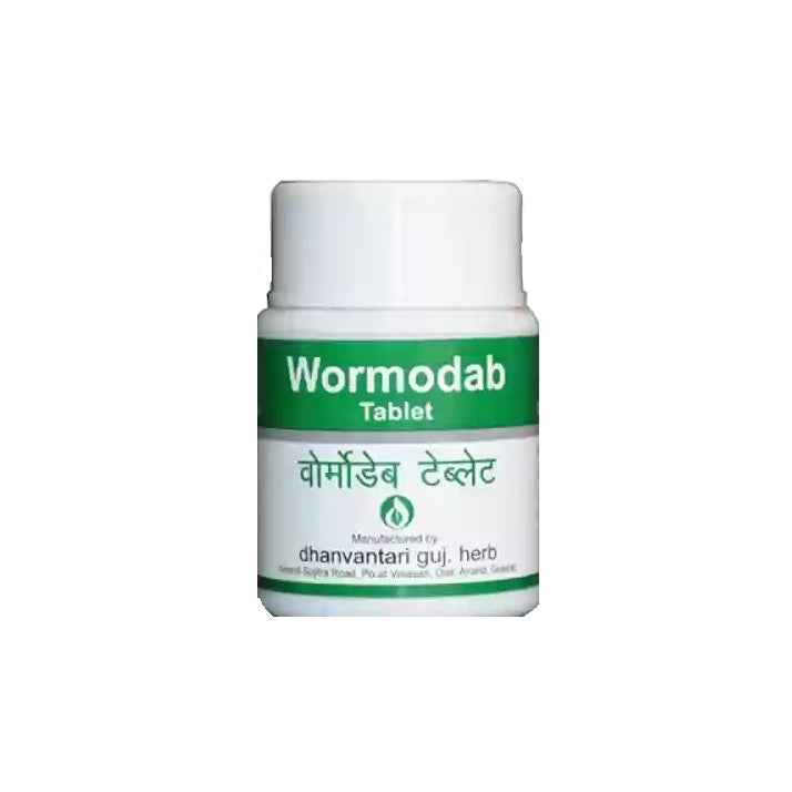 Dhanvantari Ayurvedic Wormodab Useful To Destroy Worms Tablets