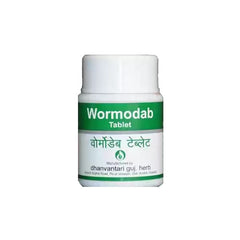 Dhanvantari Ayurvedic Wormodab Nützlich zur Vernichtung von Würmern Tabletten