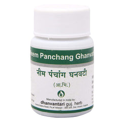 Dhanvantari Ayurvedic Neem Panchang Ghanvati Useful In Itchy Skin & Pimples Tablet