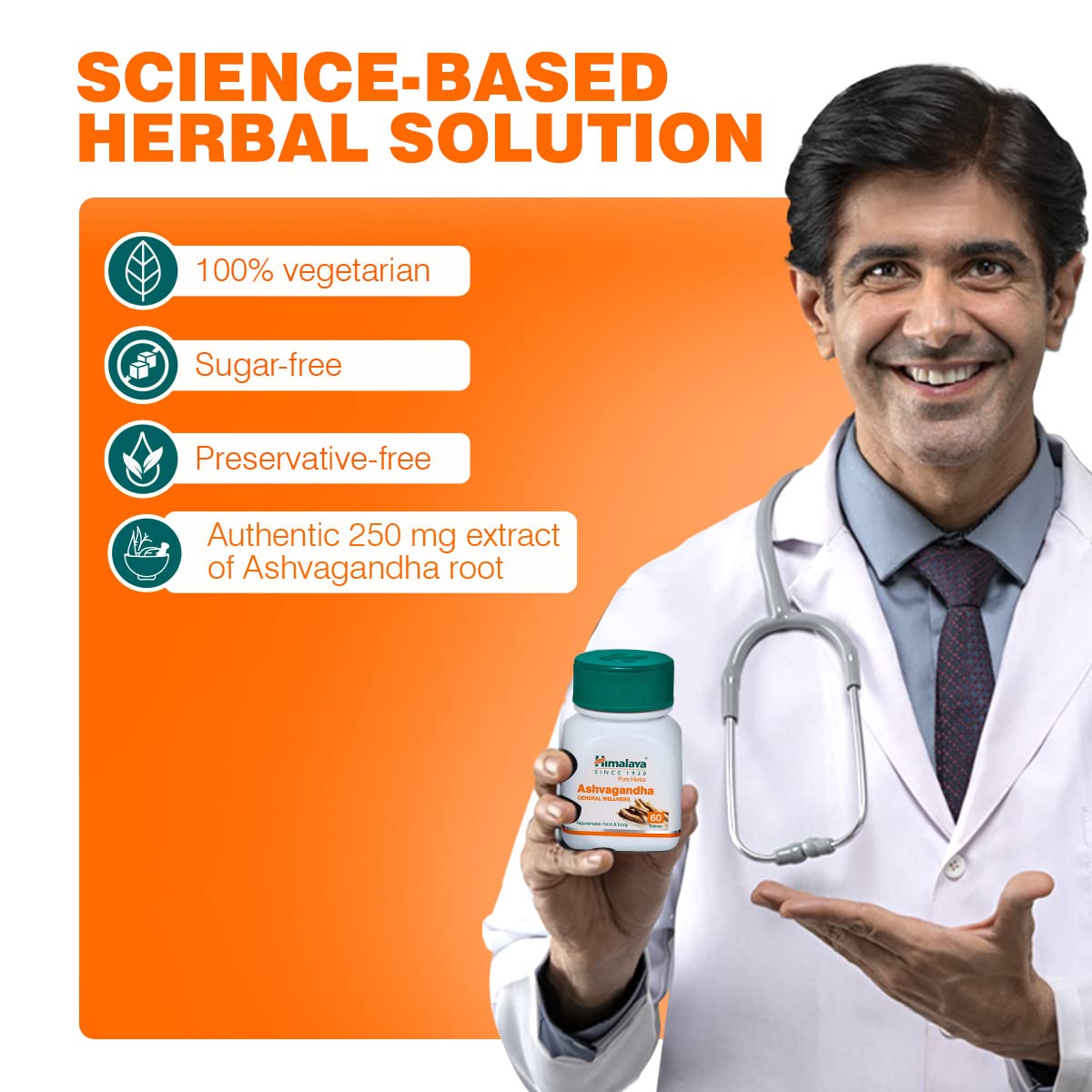 Himalaya General Wellness Herbal Ayurvedic Ashvagandha 60 Tablets