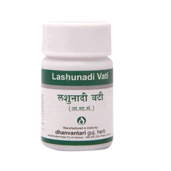 Dhanvantari Ayurvedic Lasunadi Vati Useful In Gas,Agnimandya and Appetizer Tablet