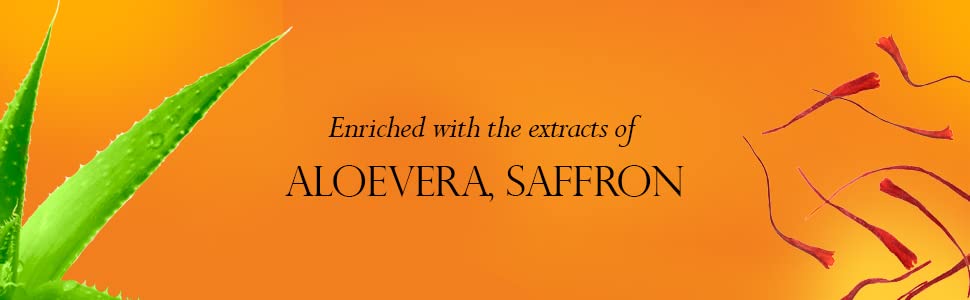 Bakson's Sunny Herbals Saffron Gold Gesichtsbehandlung mit Aloe Vera, Safran und junger Hautcreme 100 g