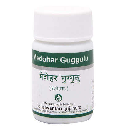 Dhanvantari Ayurvedic Medohar Guggulu Useful In Odbwsity & Excess Fat Tablet