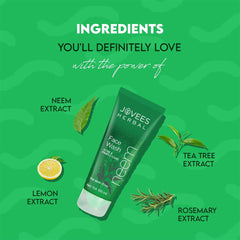 Jovees Herbal Strawberry,Tea Tree,Lemon,Neem,De Tan & Grape Face Wash