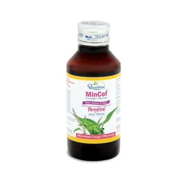 Dhootapapeshwar Ayurvedischer Mincof-Sirup zur Linderung von Husten, 100 ml