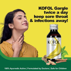 Charak Ayurvedic Kofol Gargle For Cough & Cold And Sore Throat Syrup 100 ml