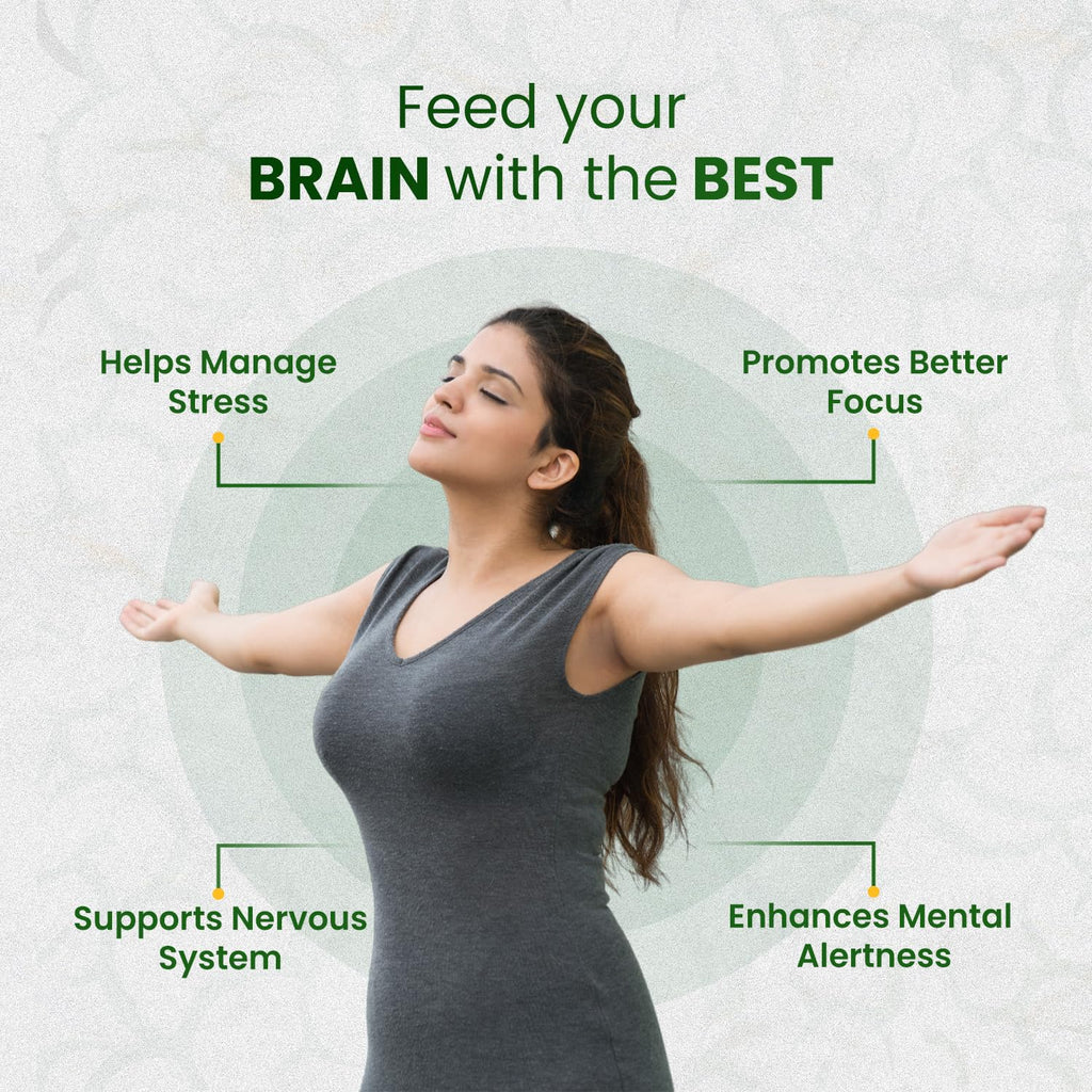 Добавка L-тирозин от Himalayan Organics поддерживает когнитивное здоровье, улучшает обмен веществ, здоровую нервную систему (120 капсул)