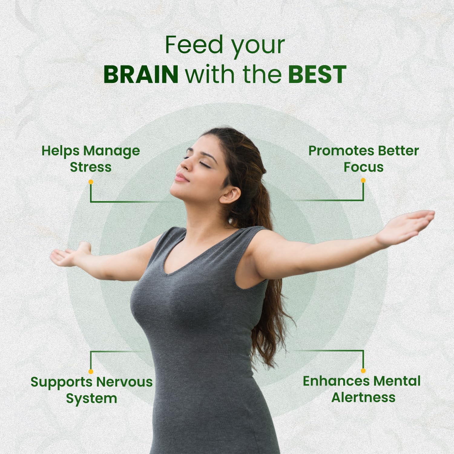 Добавка L-тирозин от Himalayan Organics поддерживает когнитивное здоровье, улучшает обмен веществ, здоровую нервную систему (120 капсул)