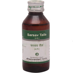 Dhanvantari Ayurvedic Sarsav Taila Useful In Earache Massage Oil