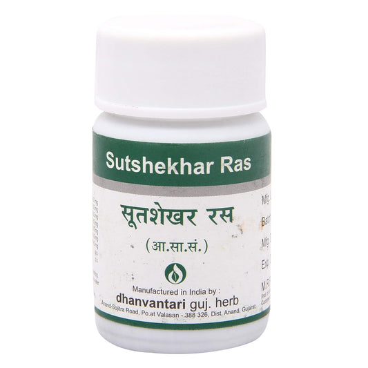 Dhanvantari Ayurvedic Sutshekhar Ras Useful In Hyper Acidity Tablet