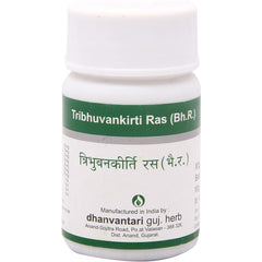 Dhanvantari Ayurvedic Tribhuvankirti Ras Nützlich bei Fieber, Grippe und Hustentabletten