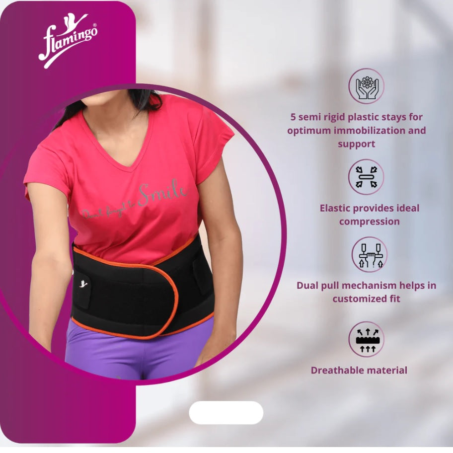 Flamingo Health Orthopaedic Lumbar Sacro Belt Unisex Code 2001