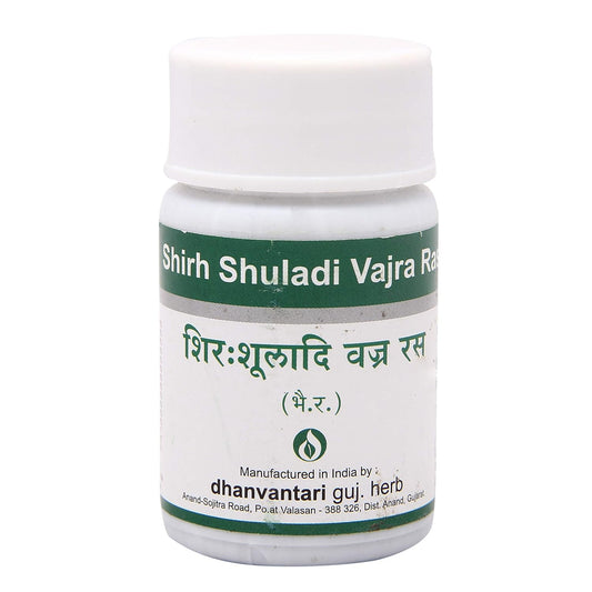 Dhanvantari Ayurvedic Shirh Shuladi Vajra Ras Useful In All Types Of Headache Tablet