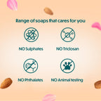 Аюрведическое мыло для ухода за телом Himalaya Herbal «Миндаль и роза» увлажняет и охлаждает кожу