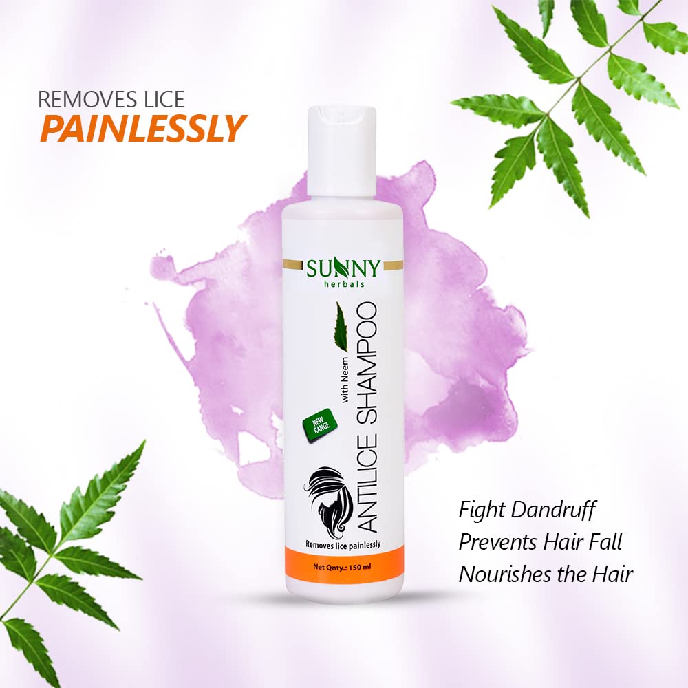 Bakson's Sunny Herbals Anti Lice With Neem For safe removal of Lice Shampoo 150ml