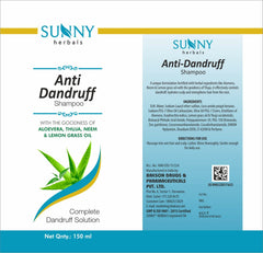 Bakson's Sunny Herbals Anti-Schuppen mit Aloe Vera und Neem Komplettlösung Shampoo 150ml