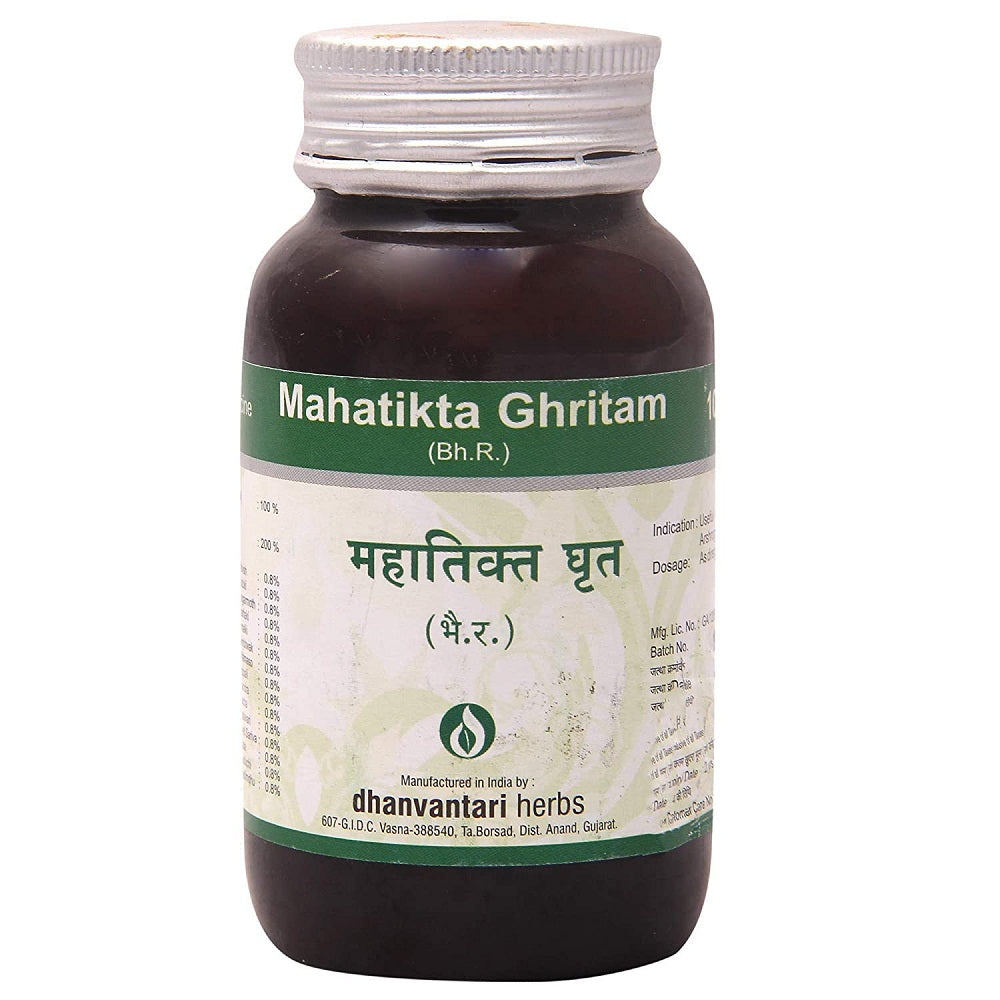 Dhanvantari Ayurvedic Mahatikta Ghrita Useful In Acidity,Anaemia & Skin Disease Ghritam