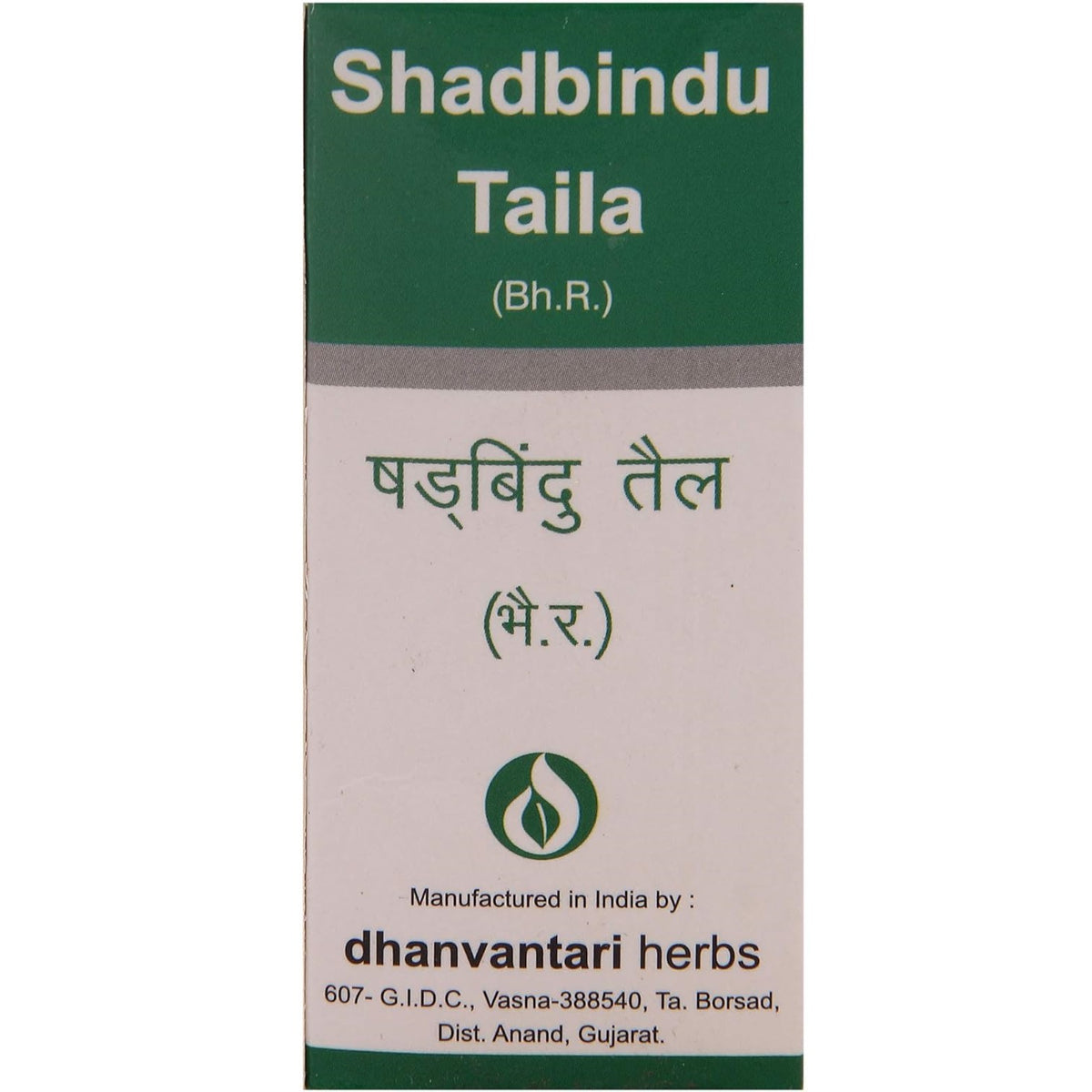Dhanvantari Ayurvedic Shadbindu Taila Nützlich bei Kopfschmerzen und Migräneöl