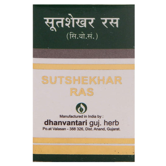 Dhanvantari Ayurvedic Sutshekhar Ras (S.Y.) Useful In Hyper Acidity Suvarn Yukta Tablet