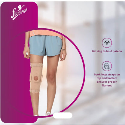 Flamingo Health Orthopädische Gel-Kniescheibe mit zwei Achsen und Scharnier, Code 2133